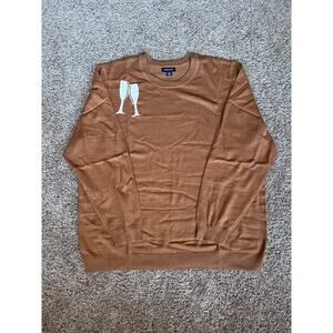Brown Crewneck Champagne Sweater